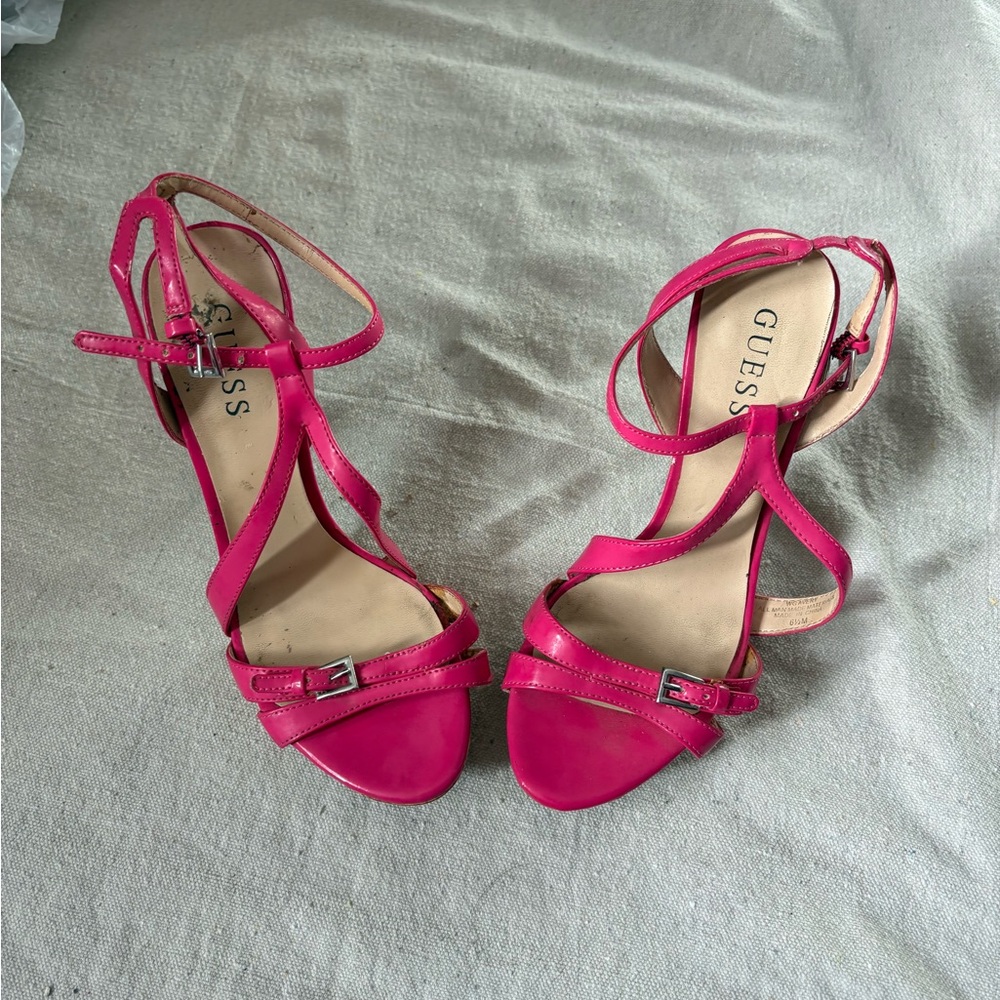 Pink Strappy Women's Heels